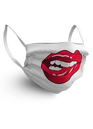 Дизайнерська маска для обличчя lips 2