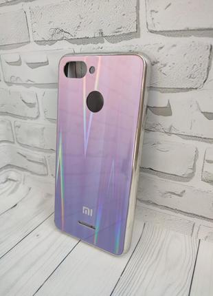 Чехол xiaomi redmi 6 aurora glass1 фото