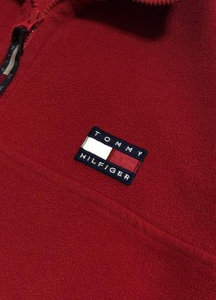 Идеальное состояние винтажный флисовый 1/4 пуловер tommy hilfiger4 фото