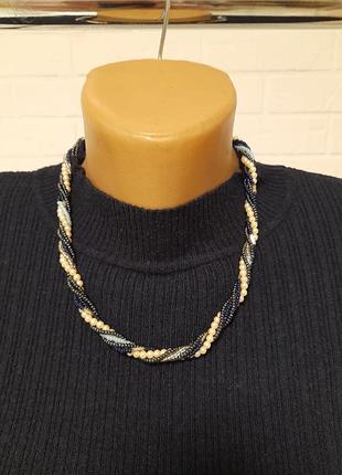 Колье из бисера, бисерный жгут