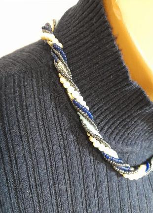 Колье из бисера, бисерный жгут 7
