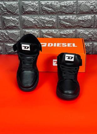 Мужские кроссовки diesel чёрные кроссовки 35-456 фото