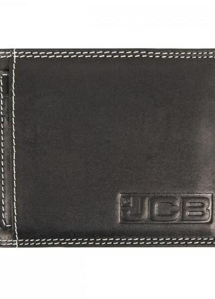 Кошелек кожаный мужской jcb nc52mn black (черный)