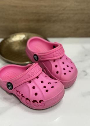 Crocs c6 сабо 23 размер розовые оригинал