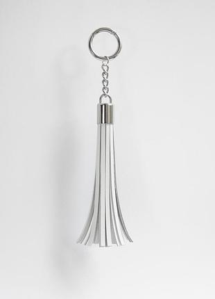 Брелок флогер белый бдсм кожа hand made