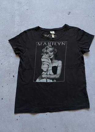 Женская футболка мерч marilyn monroe h&amp;m размер s