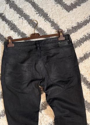 Шикарные черные джинсы diesel denim5 фото