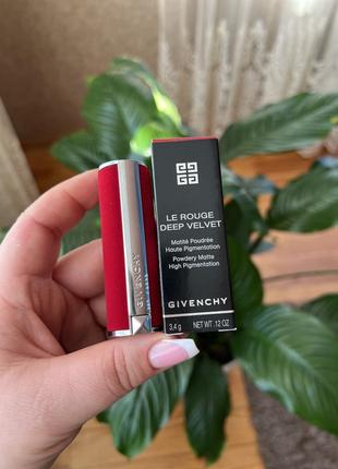 Помада для губ givenchy le rouge deep velvet lipstick6 фото