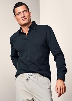 Якісна стильна сорочка, 100% бавовна від tchibo (німеччина), р .: 48-50 (м євро), воріт 39/40