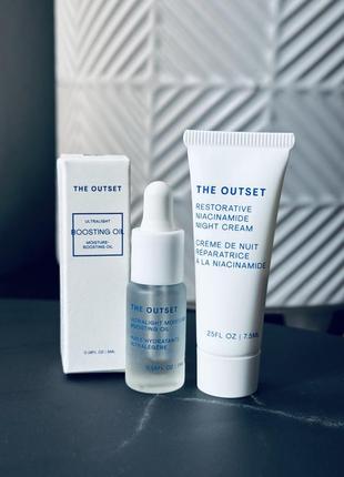 The outset ночной крем с ниацинамидом и увлажняющее масло