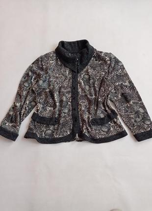 Повседневный кардиган на пуговицах. батал.