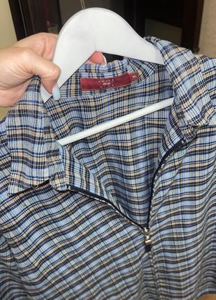 Оригінальна кофта на молнії сорочка рубашка вільного крою3 фото