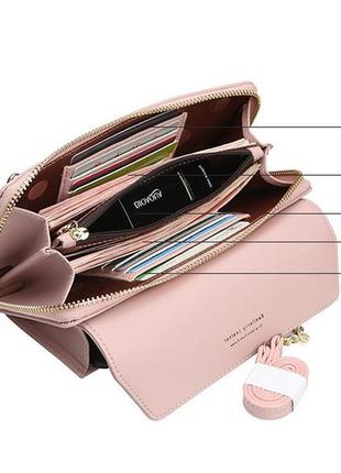 Міні сумка гаманець клатч для телефону на плече7 фото