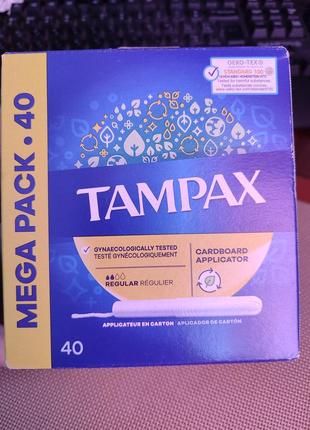 Tampax regular mega pack 40 тампоны1 фото