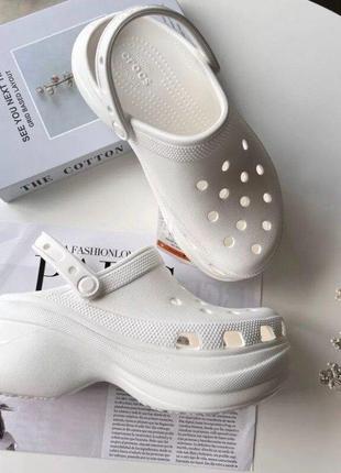 Кроксы класік клог бае білі crocs classic bae clog white9 фото