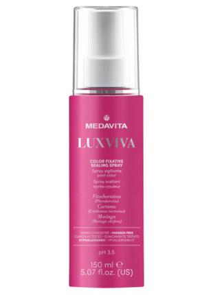 Медавита спрей для запечатывания кутикулы окрашенных волос medavita color fixative sealing spray