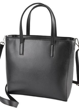 Классическая вместителная женская сумка каркасная большая качественная в стиле "tote bag"  цвет мокко8 фото