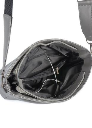 Лаконичная стильная женская сумка вместительная высокого качества с  большими карманами цвет беж тауп10 фото
