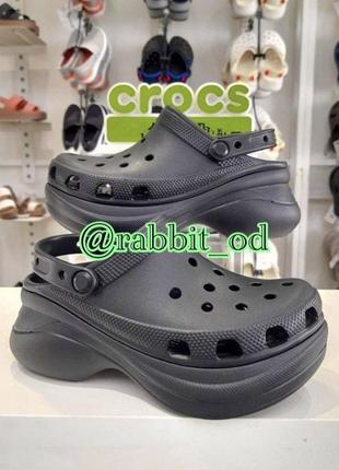 Крокс класік бае клог чорні crocs classic bae clog black1 фото
