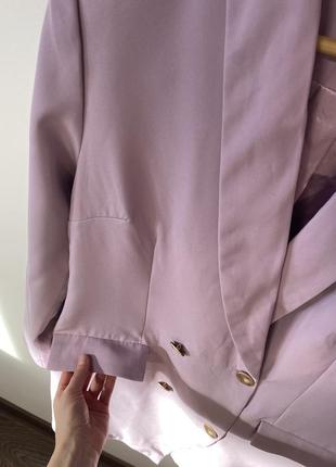 Красивый удлиненный двубортный пиджак от prettylittlething🌿5 фото