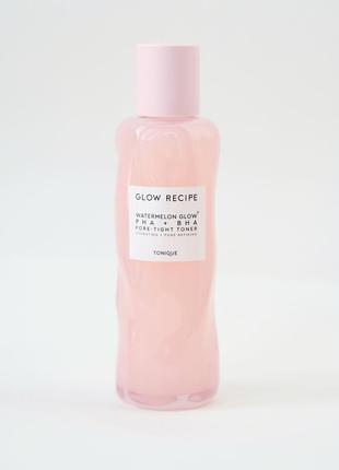 Нежный тонер с pha + bha - glow recipe watermelon glow pha + bha pore-tight toner