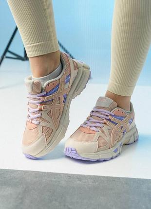 Женские кроссовки asics gel - kahana 8 beige pink2 фото