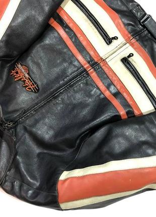 Spidi harley davidson moto leather jacket vintage racing bike motorcycle мотокуртка7 фото