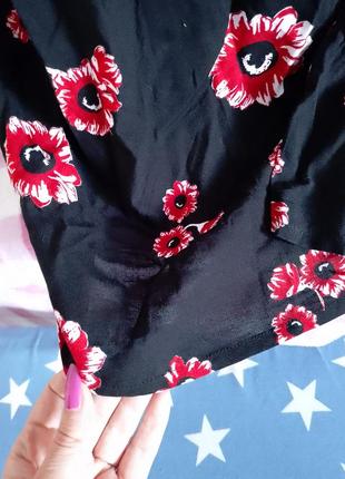 Блуза блузка с цветочным принтом5 фото