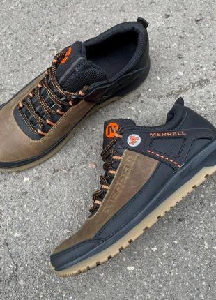 Мужские кожаные кроссовки merrell5 фото