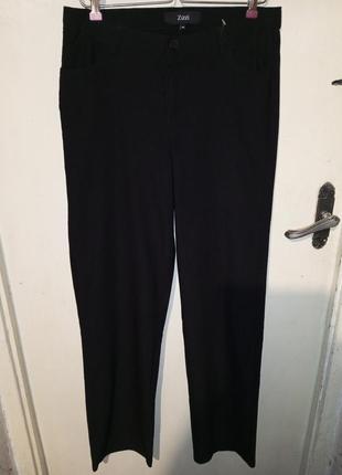 Супер-стрейч,мужские,чёрные,лёгкие,зауженные брюки с карманами,на высокого,zizzi1 фото