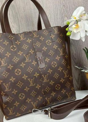 Женская качественная сумка , сумочка на плечо коричневая для девушки1 фото