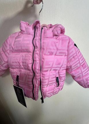 Куртка детская розовая guess3 фото