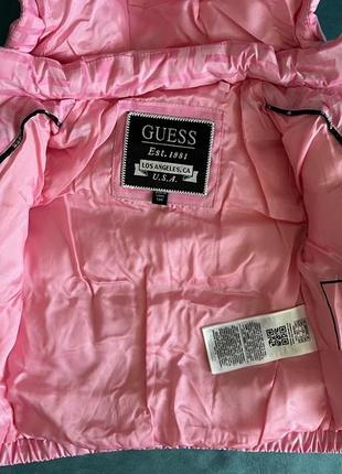 Куртка детская розовая guess5 фото