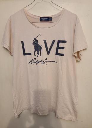 Футболка ralph lauren pink pony.