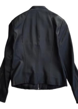 Cropped leather jacket4 фото