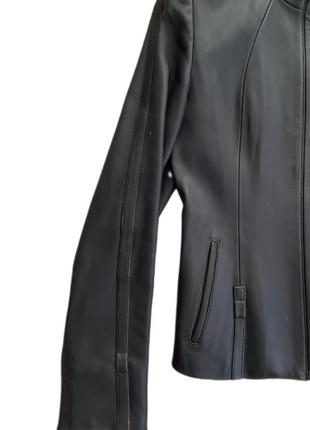 Cropped leather jacket3 фото