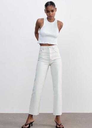 Джинси прямі zara straight jeans