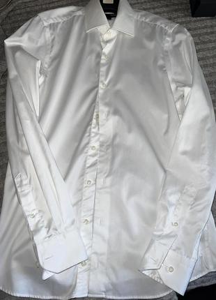 Нова біла рубашка сорочка египетський катон6 фото