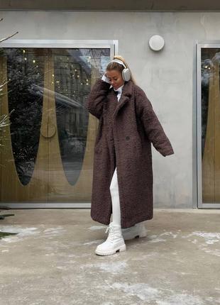 Стильная шубка пальто оверсайз туречки 🇹🇷5 фото