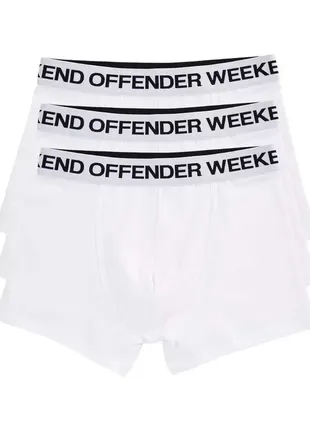 Спідня білизна weekend offender boxer shorts pack white5 фото