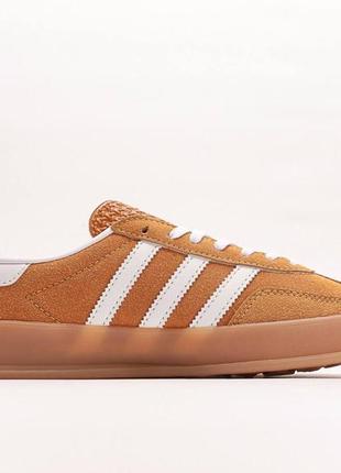 Кроссовки gazelle yellow brown