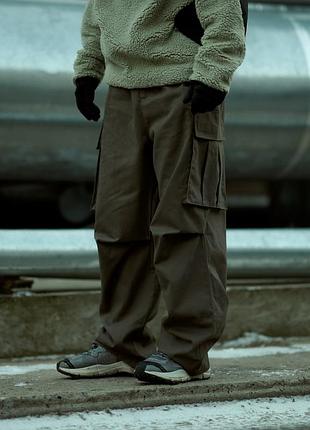 🔥брюки оверсайз карго чоловічі ogonpushka charge хакі🔥