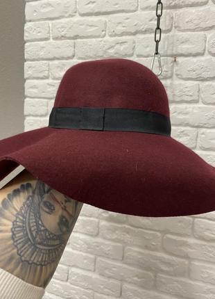 Шляпа от h&amp;m с широкими полями (100% шерсть)3 фото