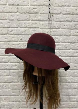 Шляпа от h&amp;m с широкими полями (100% шерсть)1 фото