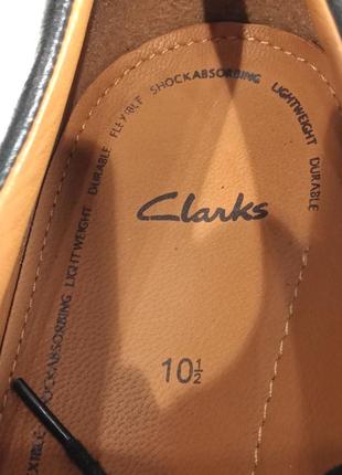 Шкіряні чоловічі туфлі броги clarks оригінал9 фото