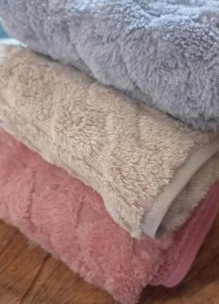 Набор полотенец для рук пушистые микрофибра