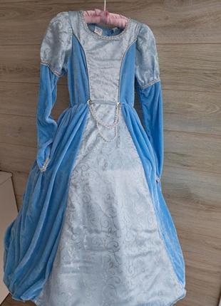 Платье эльзы  золушки принцессы disney 7-8-9л7 фото