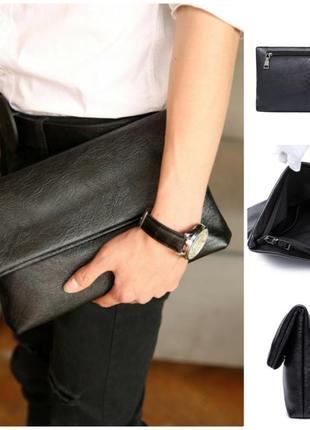 Мужской большой клатч барсетка , портмоне кошелек  для мужчин эко кожа