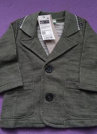 Пиджак benetton 62 68 для маленького модника мальчика хлопчика