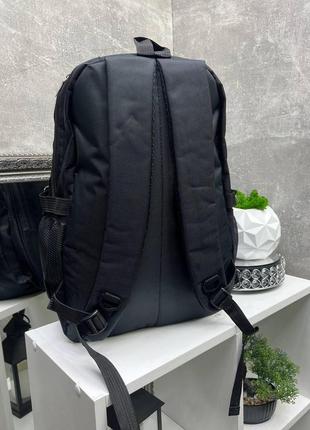 Большой спортивный городской рюкзак со светоотражателем черный8 фото